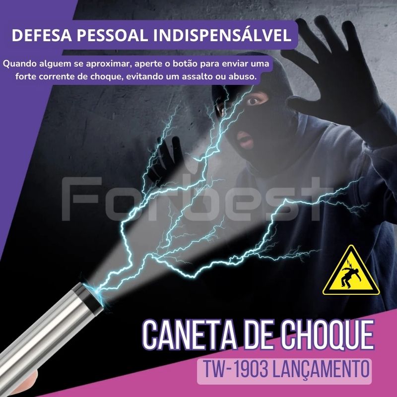 Caneta de choque TW-1903 tática de alta potência 15.000w - LANÇAMENTO